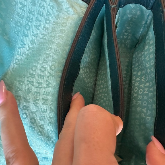 Kate Spade Teal Crossbody Bag with Tassel - Picture 7 of 12